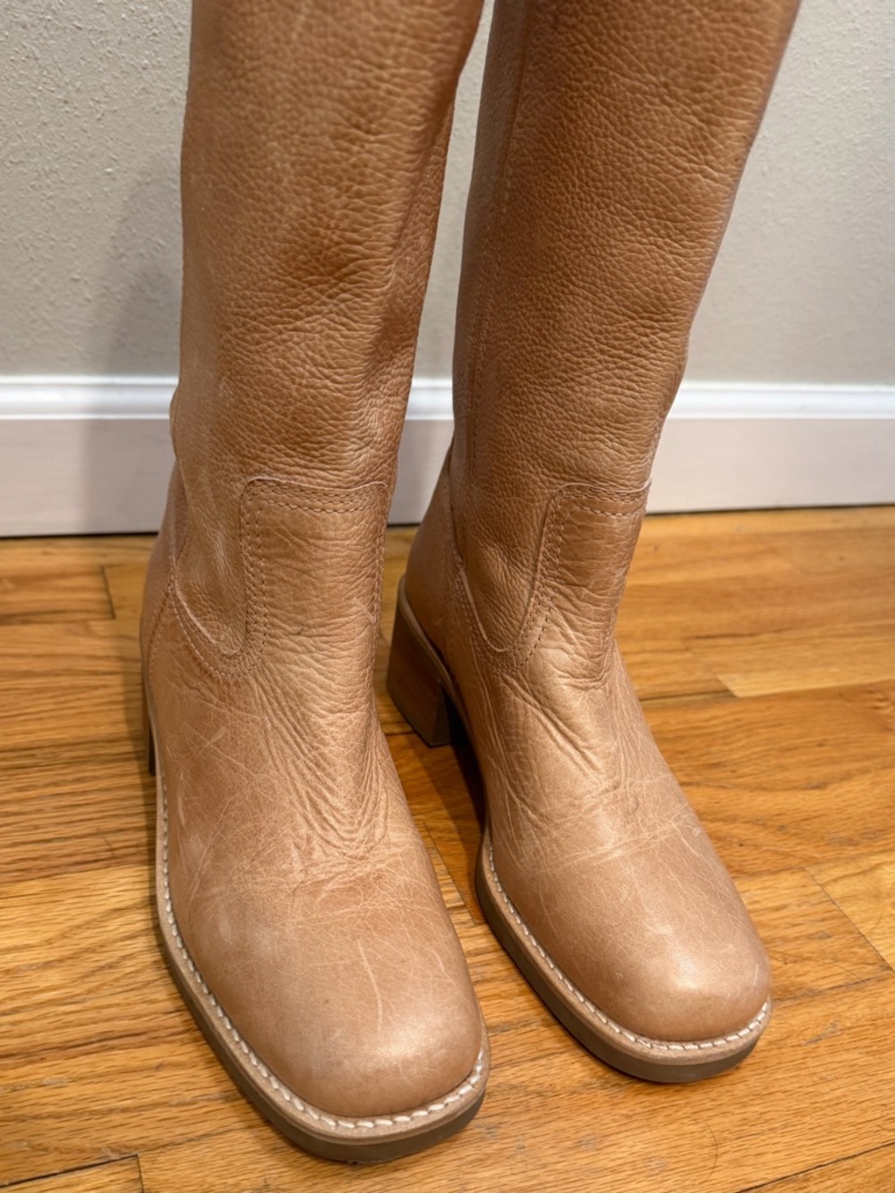 Vintage Leather Campus Boots - Size 8 - Picture 2 of 11